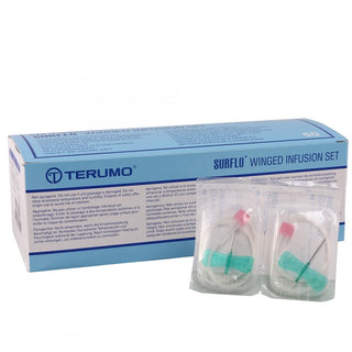 Terumo Surflo Butterfly Needles 18G (Pink) & 21G (Green)