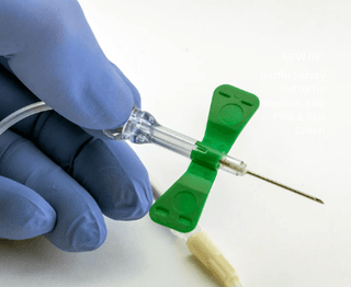 Terumo Surflo Butterfly Needles 18G (Pink) & 21G (Green)