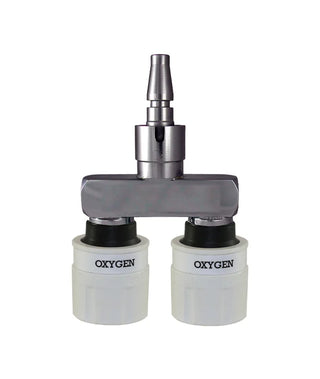 O2 Pipeline Splitter Twin Schraeder Probe Oxylitre (42mm)